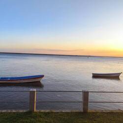 Abendessen an der Lagune ...