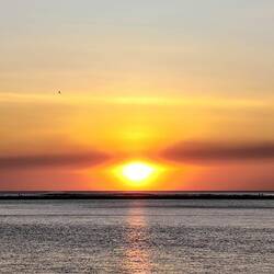 ... mit Sonnenuntergang den Tag ausklingen lassen ...