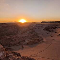 Sonnenuntergang über dem Mondtal