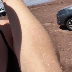 Danach hat man eine schöne Salzkruste auf der Haut