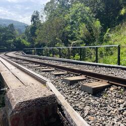 Another walk along active train tracks