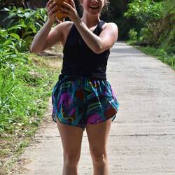 Maddie finally got her king coconut