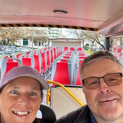 Off season. Just us on the bus