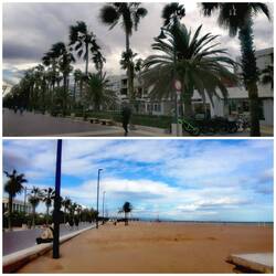 Strandpromenade in Valencia