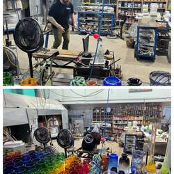 Souffleur de verre à Whangārei