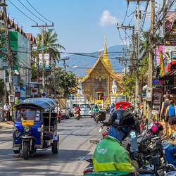 Chiang Mai - aus der Stadtmitte heraus herrliche Ausblicke auf die umliegenden Berge 🤩