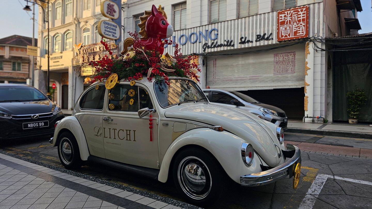 Überall die Vorbereitungen für das chinesische Neujahr.