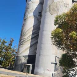 Silo art at Coomandook on the way home