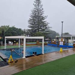 Regentag im Thermalbad