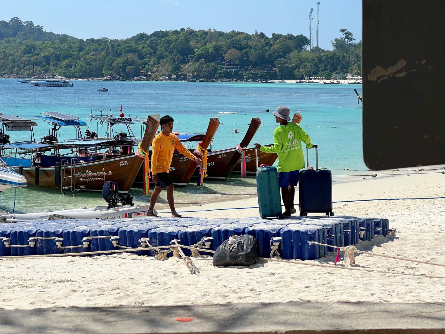 Jedes Gepäckstück wird einzeln verladen