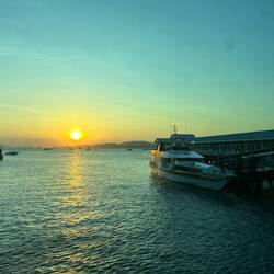 Unsere Fähre am Ziel