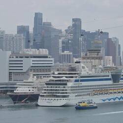 Blick auf unseren Liegeplatz