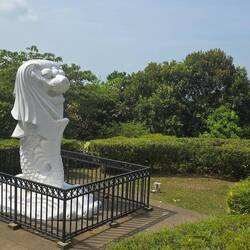 Auch dort oben gibt es einen Merlion