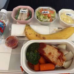 My first meal on JL71.