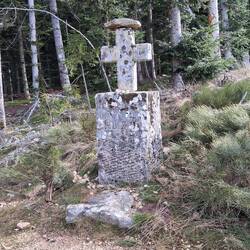 Là je prends mon repas de midi (une pomme et des noix)