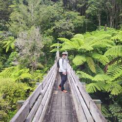 Suspension bridge hike