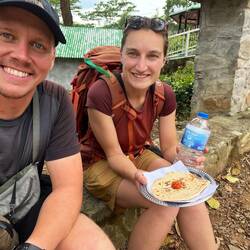 Das frisch gebackene Roti danach hat besonders gut geschmeckt.