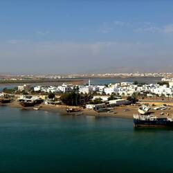 Blick auf die Dau-Werft, die wir gestern besucht haben