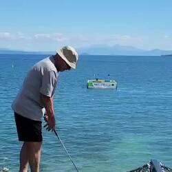 He hit the target 3 times! This one is short!