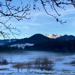 Ganz hinten das Dachsteinmassiv