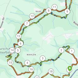 Das Naafbachtal bildet die Grenze zwischen Lohmar und Neunkirchen Seelscheid.