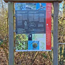 Kurz sind wir auf dem Bergischen Streifzug "Kräuterweg" unterwegs.
