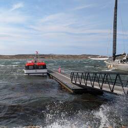 We had to take tenders ashore and it got pretty rough waiting to go back to the ship