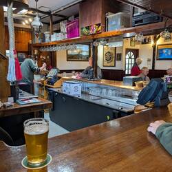 The beer is made next door at Falkland Beerworks