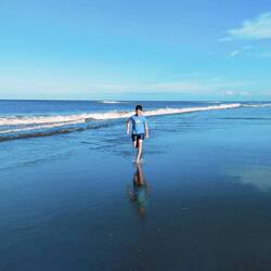 Er hatte die meiste Ausdauer im Wasser...