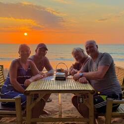 Mit Conny und Micha zu Abend gegessen