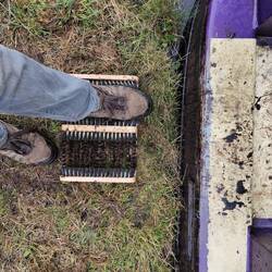 We hope our newly purchased boot scraper will be worth the space it takes up