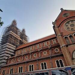 Notre Dame, leider eingerüstet und geschlossen