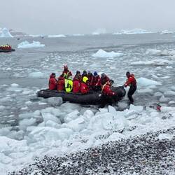 Icy, Slushy Zodiak Landing