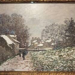 Snow at Argenteuil, Claude Monet, c1874. I loved how the snowflakes had texture.