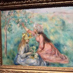 Girls Picking Flowers in a Meadow, Pierre-Auguste Renior, c1890.