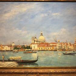 Venice, Santa Maria della Salute from San Giorgio, Eugene Boudin, 1895.