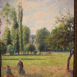 Two Peasant Women in a Meadow, Camille Pissarro, 1893.