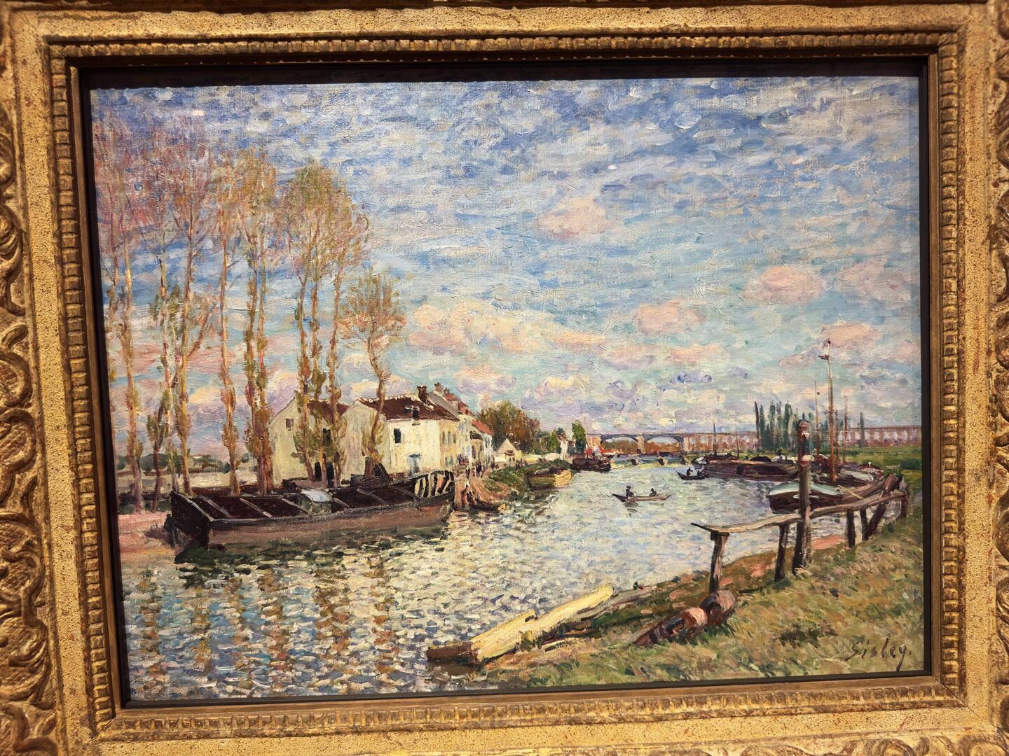 The Loing at Saint-Mammes, Alfred Sisley, 1882.