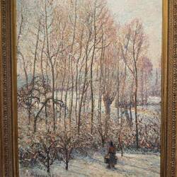 Morning Sunlight in the Snow, Camille Pissarro, 1895.