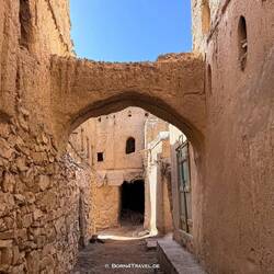 Verlassener Stadtteil in Al Hamra: Bait al Safar