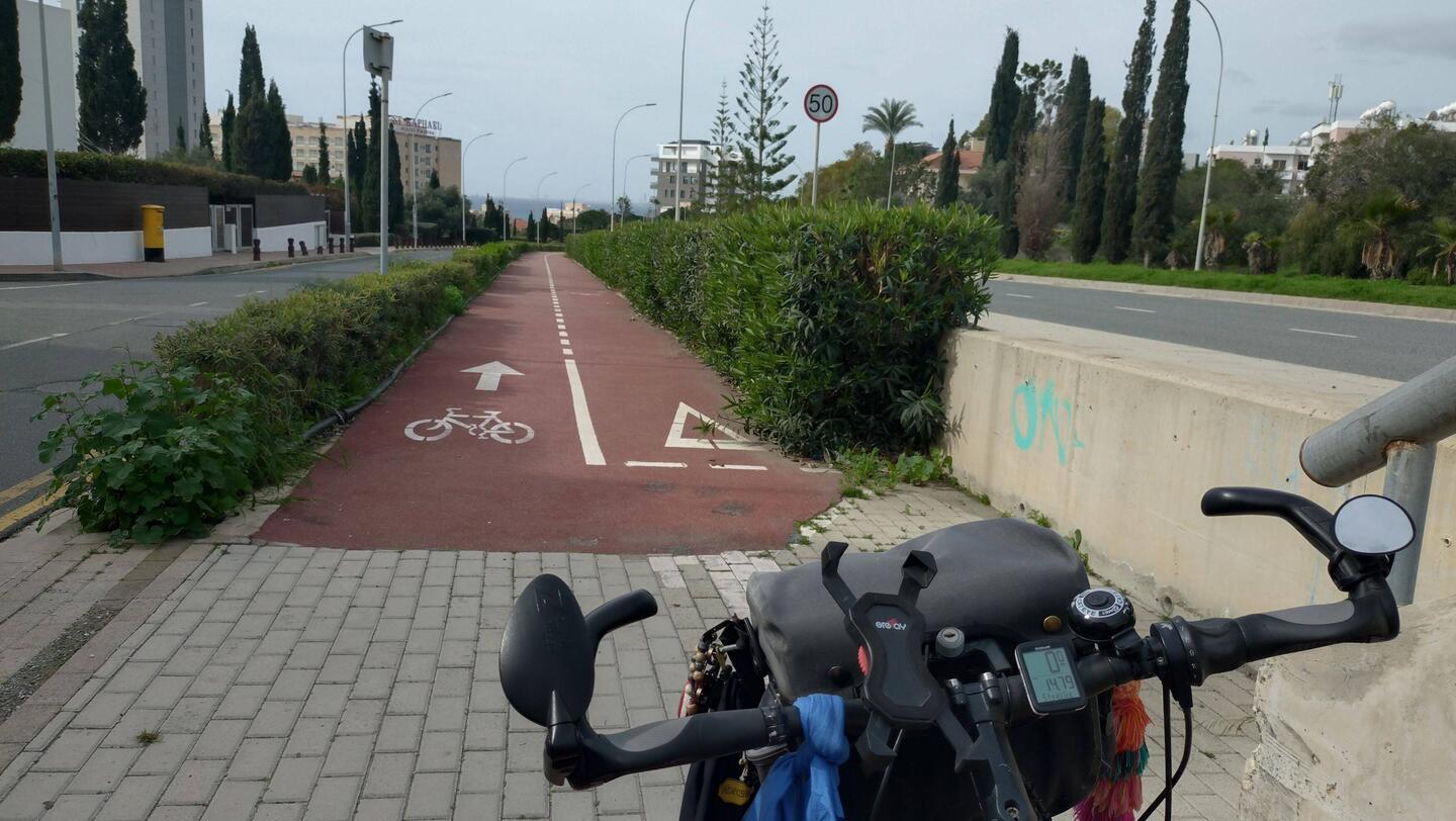 Der erste Radweg heute war wirklich gut.