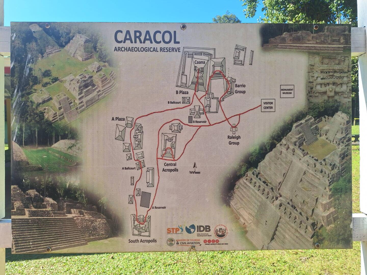 Map of Caracol
