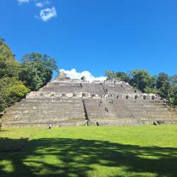 The huge pyramid and royal residence