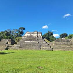 Pyramid ruins at Caracol
