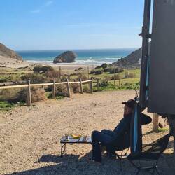 Traumhafter Ausblick bei einer Kaffeepause