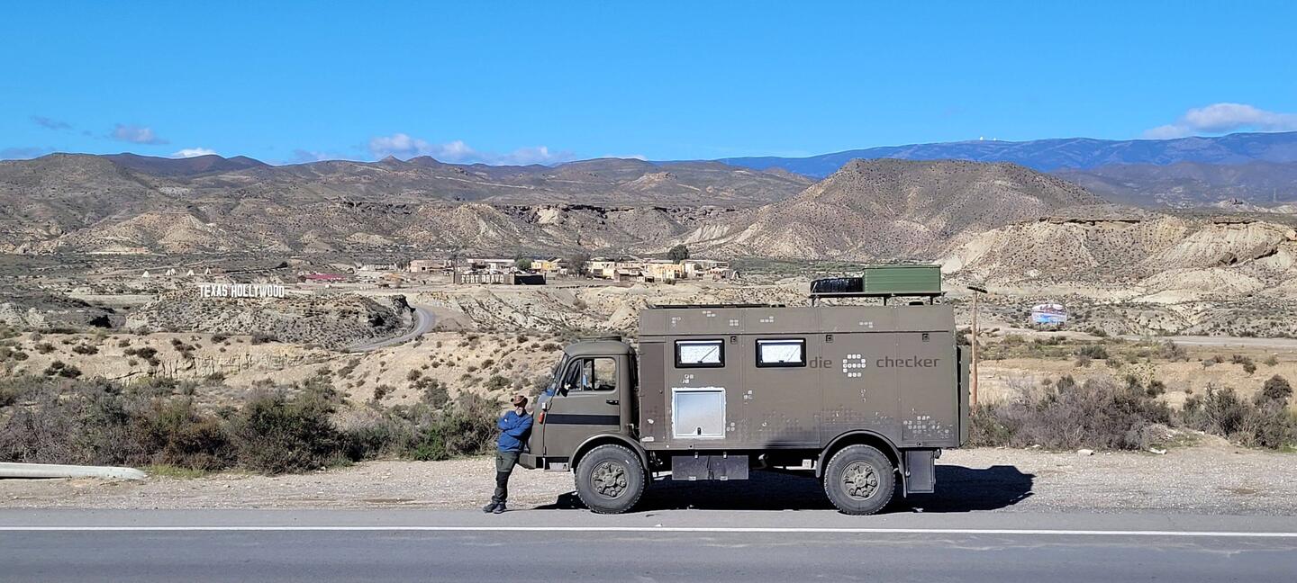 Im Hintergrund das Fort Bravo