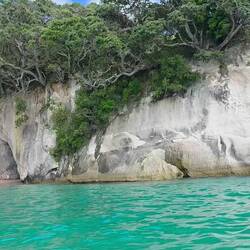 Cathedral Cove area from the water