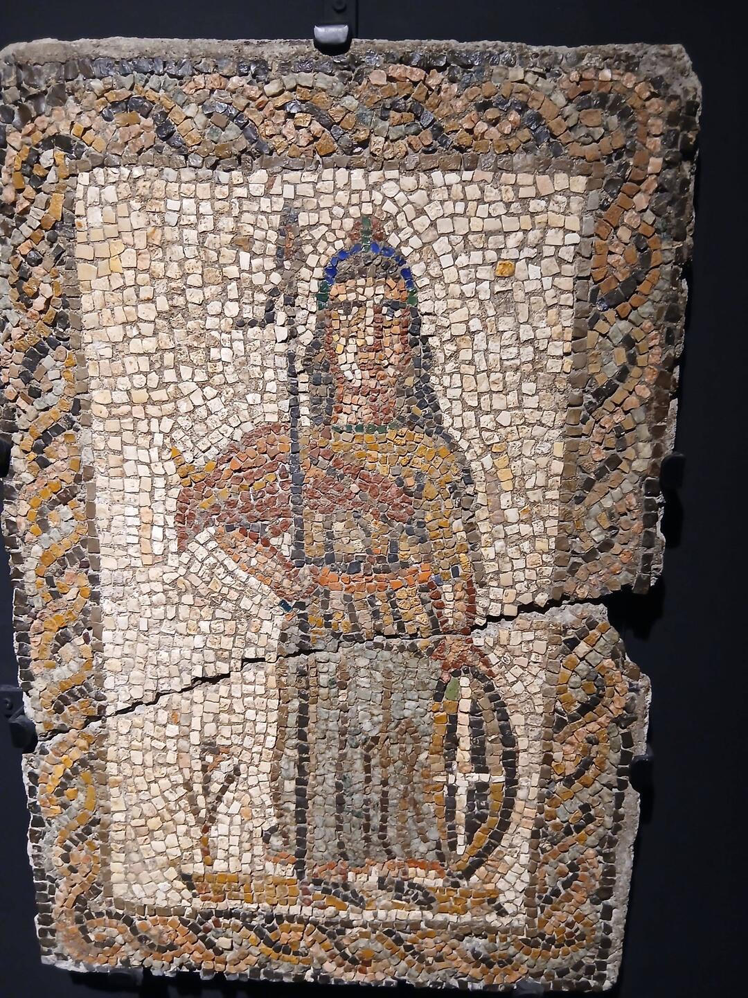 Roman mosaic of Minerva