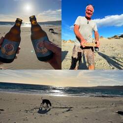 ..den Bieröffner haben wir vergessen🤭also muss ein Stein herhalten..👏🏻🤣🍻