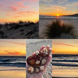 ..ich kann mich vom Strand noch nicht trennen und bleibe bis ganz in die Dunkelheit hinein..🧘🏼‍♀️💓